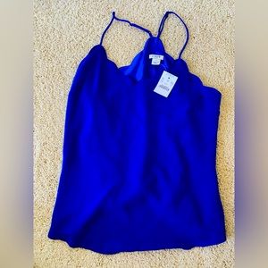 Jcrew scallop tank size 0